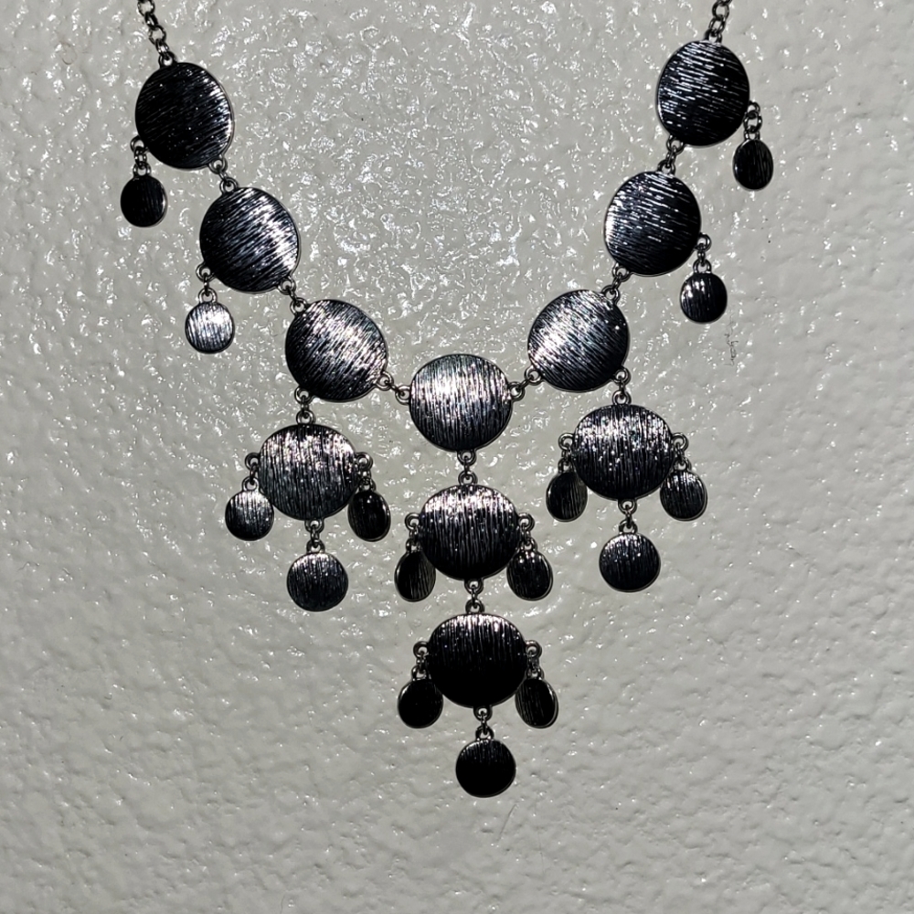 Stitch Fix Silver "coin" Necklace